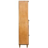 vidaXL Kupaonski ormar s ladicama Svjetlosmeđa 38 x 33.5 x 160 cm | shoptok.hr