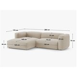 Micadoni Siva raztegljiva kotna sedežna garnitura (desni kot/z ležalnikom) Martina – | Shoptok.si