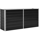 Furnova Visoka greda antracitna 160x40x77 cm pocinkano jeklo, (21919861) | Shoptok.si