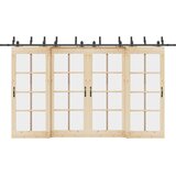 Pribor za klizna vrata 400 cm čelični crni | shoptok.hr