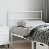 Maison Chic kovinsko posteljno vzglavje - vzglavna omarica - nočna omarica belo 107 cm, (21704677) | Shoptok.si