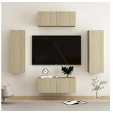  4-dijelni set TV ormarića boja hrasta sonome od iverice | shoptok.hr