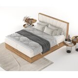 Maison de Rêve Kremno bela/v naravni barvi boxspring postelja s prostorom za shranjevanje 140x200 cm Asahi – | Shoptok.si