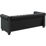  Trosjed Chesterfield od umjetne kože crni | shoptok.hr