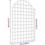 vidaXL Komplet ograje za ribnik 8 pcs Zelena 50 x 80 cm Jeklo | Shoptok.si