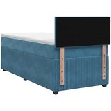  Boxspring krevet s madracem Tamno plava 90 x 190 cm Baršun | shoptok.hr