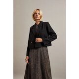Moodo Women's jacket with decorative buttons - black Cijene