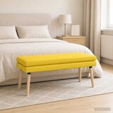  Klupa s dvostrukim slojem Svijetlo žuta 110 x 40 x 47 cm | shoptok.hr