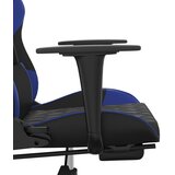  Masažna igraća stolica s osloncem crno-plava od umjetne kože | shoptok.hr