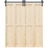 Pribor za klizna vrata 183 cm čelični crni | shoptok.hr