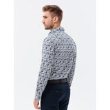 Ombre Moška srajca V1/V1whitenavyK633_120750 | Shoptok.si