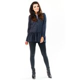Awama Woman's Sweater A193 Navy Blue Cene