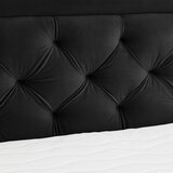 Boxxx POSTELJA BOXSPRING 160 cm x 200 cm , tekstil črna | Shoptok.si