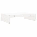 Maison Chic Vrtni stolček - Vrtni stoli za noge bel 120x80 cm trdna borovina JS882, (21878721) | Shoptok.si