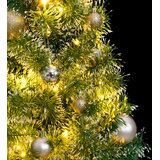 Umjetno božićno drvce 150 LED s kuglicama i snijegom 120 cm | shoptok.hr