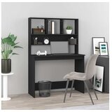  Radni stol s policama crni 102 x 45 x 148 cm konstruirano drvo | shoptok.hr