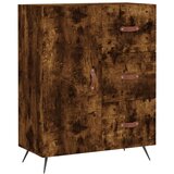 Maison Chic Komoda - Predalnik dimljeni hrast 69,5x34x90 cm inženirski les, (21718574) | Shoptok.si