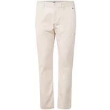 Tommy Jeans Chino hlače 'AUSTIN' svijetlobež / mornarsko plava / crvena / bijela