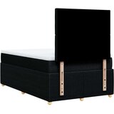 vidaXL Krevet box spring s madracem crni 120 x 190 cm od tkanine | shoptok.hr