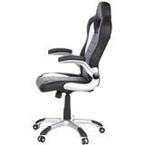 MID.YOU Gaming Stol Game Sport, Črna, Bela, Siva | Shoptok.si