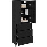  Kuhinjski ormarić Zidne Crni hrast 69 5 x 34 x 180 cm Konstruirano drvo | shoptok.hr