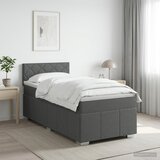  Boxspring krevet s madracem Tamnosiva 90 x 190 cm Tkanina | shoptok.hr