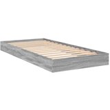  The Living Store Posteljni okvir siva sonoma 75x190 cm inženirski les - Posteljni Okvir, (21499930) | Shoptok.si
