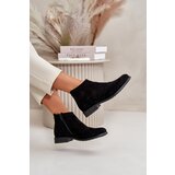 S. BARSKI Womens Flat Heeled Cutout Boots Black S.Barski | shoptok.hr