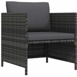  Vrtna sofa s jastucima siva od poliratana | shoptok.hr