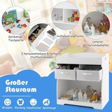  Prekrivna stolica 2 u 1 s presvlačnom podlogom, 2 ladice i posudom za pohranu, bijela | shoptok.hr