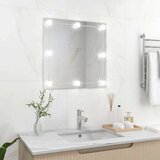  Stensko ogledalo z LED lučkami kvadratno steklo, (20798495) | Shoptok.si