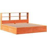 vidaXL Okvir kreveta bez madraca voštano smeđi 200x200 cm od borovine | shoptok.hr