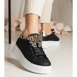 D/CEO UR/CEO Black sneakers decorated with a rhinestone butterfly Kariba | ePonuda.com