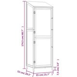  Vrtno spremište antracit 55 x 52 x 174,5 cm od masivne jelovine | shoptok.hr
