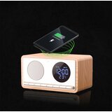 Manta budilica FM, BT, QI punj, veliki zaslon, microSD, baterija, bijeli RDI912W | shoptok.hr