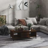  Klubska mizica rjavi hrast 103,5x60x35 cm iverna plošča, (20625001) | Shoptok.si