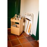 Hübsch Servirni voziček na kolesih v hrastovem dekorju 35x40 cm Forma – | Shoptok.si
