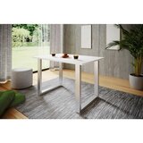 MID.YOU Pisalna Miza Lona, Bela, Srebrna, 110x80cm | Shoptok.si