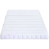 vidaXL Vzmetnica iz pene Bela 80 x 200 cm blago | Shoptok.si