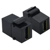 VALUE HDMI Keystone Modul, HDMI F/F, crni