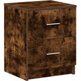  Noćni ormarići 2 kom s 2 ladice dimljeni hrast 40x36x50 cm | Shoptok.si