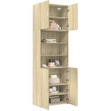  Visoka komoda boja hrasta 80x42,5x249 cm od konstruiranog drva | shoptok.hr