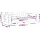  Dnevni krevet plavi 100 x 200 cm baršunasti | shoptok.hr