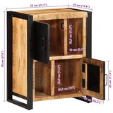 vidaXL Komoda 55x35x70 cm trden robusten mangov les in kovina | Shoptok.si