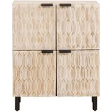 Kreveta Finš bijelog pranja 60 x 33 5 x 75 cm Čvrsto drvo manga | shoptok.hr