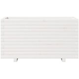  Vrtna sadilica bijela 90x40x49,5 cm od masivne borovine | shoptok.hr