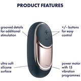 Satisfyer Dark Desire - brezžični vibrator za klitoris (črn) | Shoptok.si