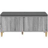  Klupa za hodnik s jastukom Siva Sonoma 60 x 38 x 46 cm | shoptok.hr