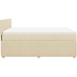  Krevet s oprugama i madracem krem 160x200 cm od tkanine | shoptok.hr