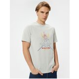 Koton Far East Printed T-Shirt Crew Neck Short Sleeve Cotton | ePonuda.com